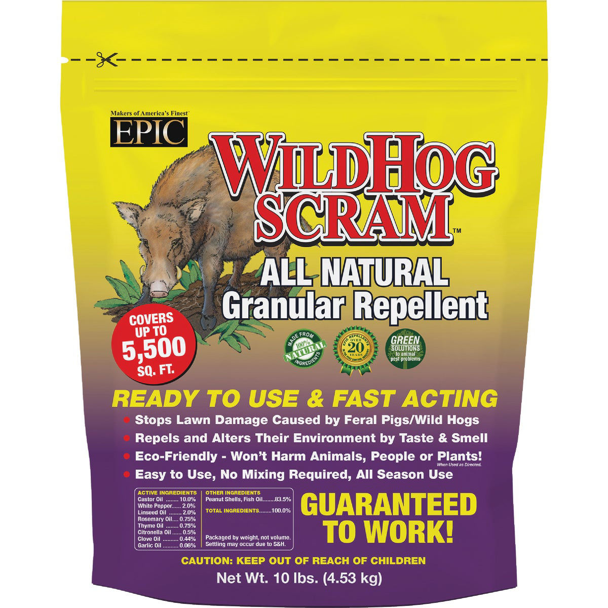 Wild Hog Scram 10 Lb. Granular Wild Hog Repellent Do it Best