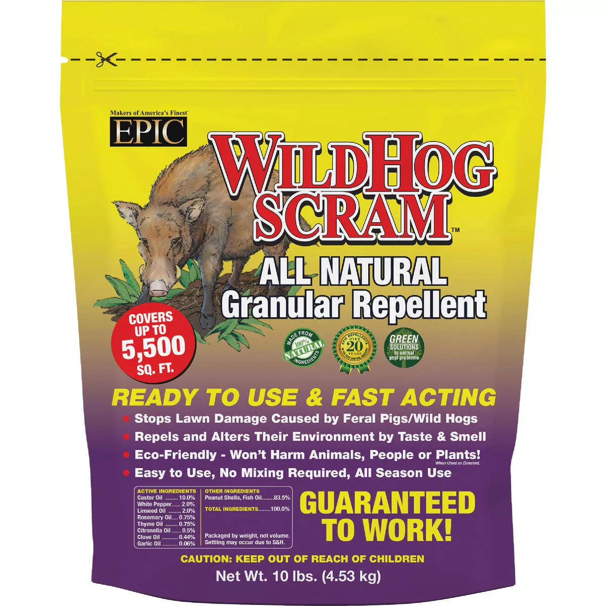 Wild Hog Scram 10 Lb. Granular Wild Hog Repellent