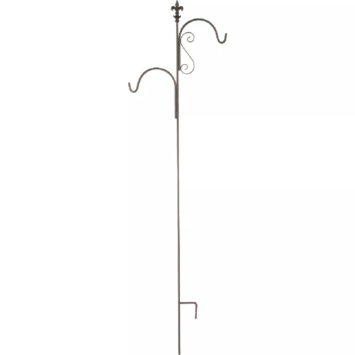 American Gardenworks Lafayette 91 In. Black Steel Shepherd Hook