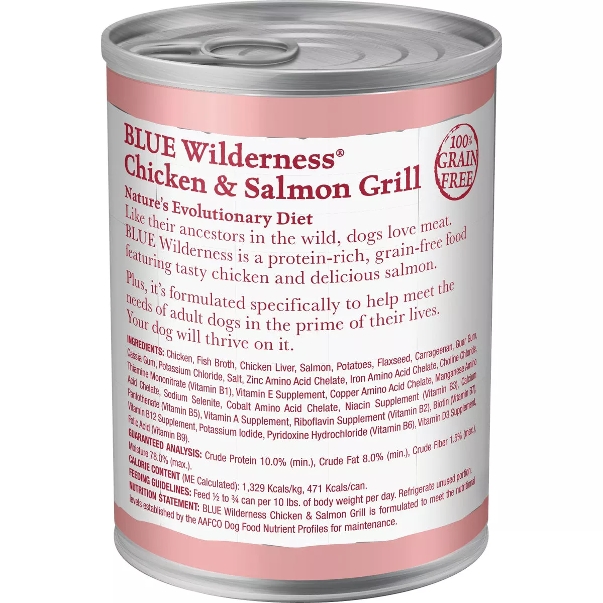 Blue Buffalo Wilderness Grain-Free Salmon & Chicken Adult Wet Dog Food, 12.5 Oz. - photo 3