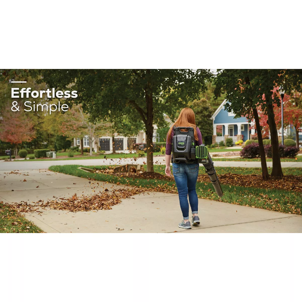Greenworks 80V 690 CFM 165 MPH Dual-Port Backpack Blower with (2) 4.0 Ah Batteries & Charger - photo 4