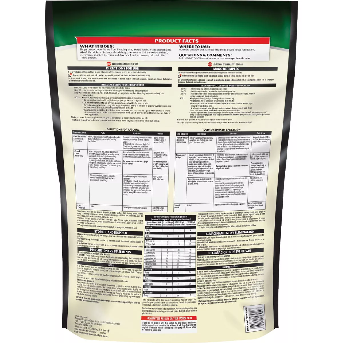 Spectracide Triazicide 10 Lb. Ready To Use Granules Insect Killer For Lawns - photo 2