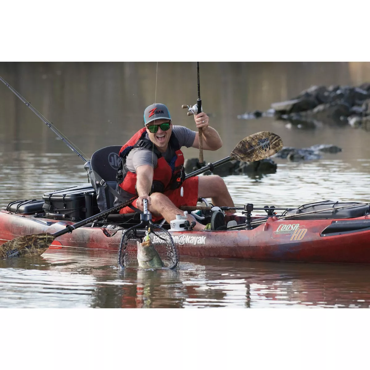 YakAttack Leverage Landing 12 In. x 20 In. Hoop with Foam Extension Fishing Net - photo 2