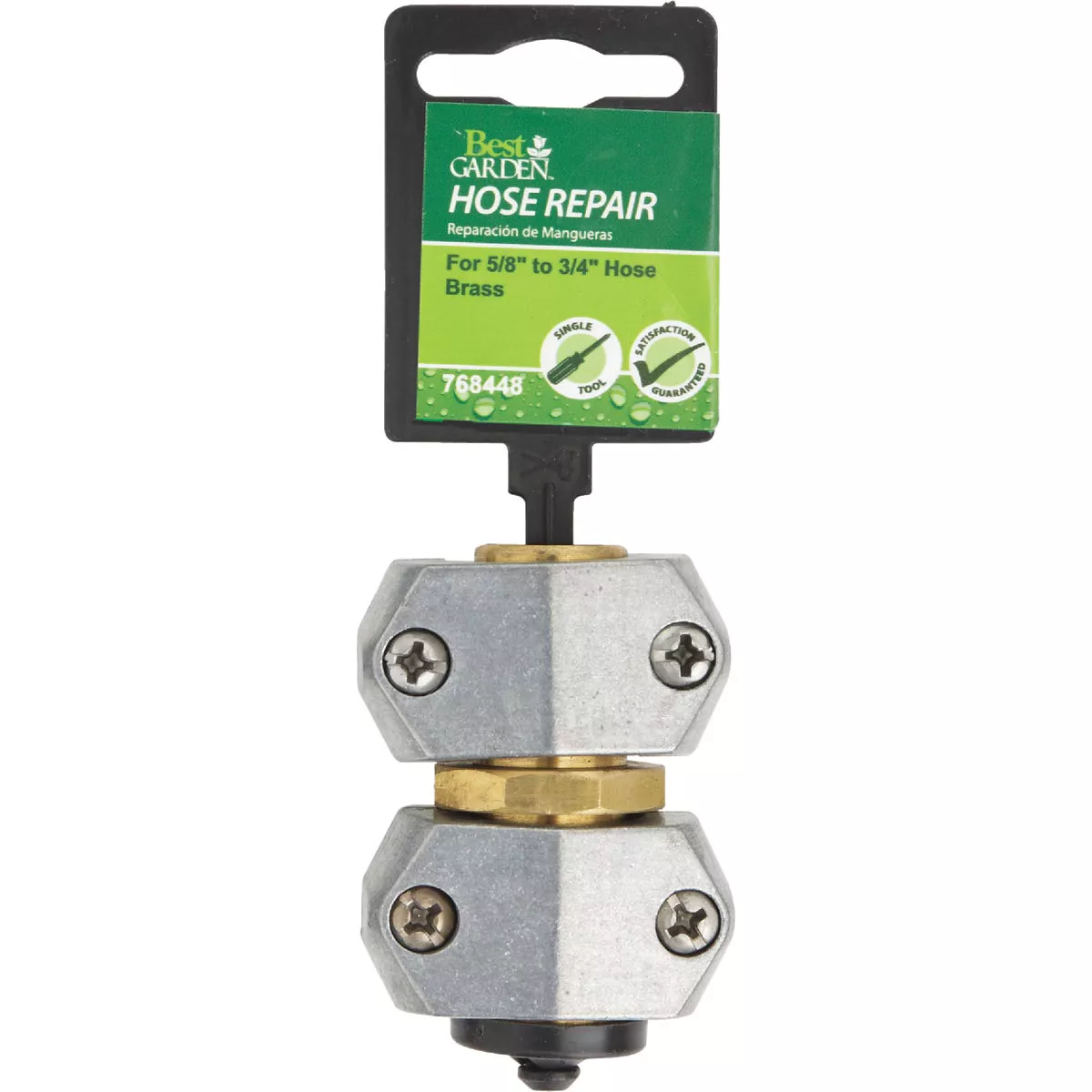 Best Garden 5/8 In. or 3/4 In. Metal Hose Mender - photo 2