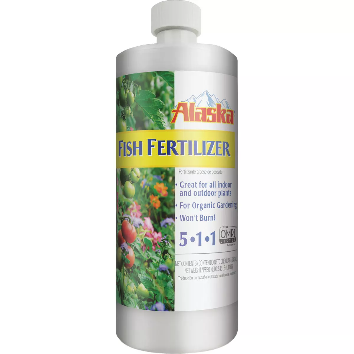 Alaska 1 Qt. 5-1-1 Organic Concentrate Liquid Plant Food