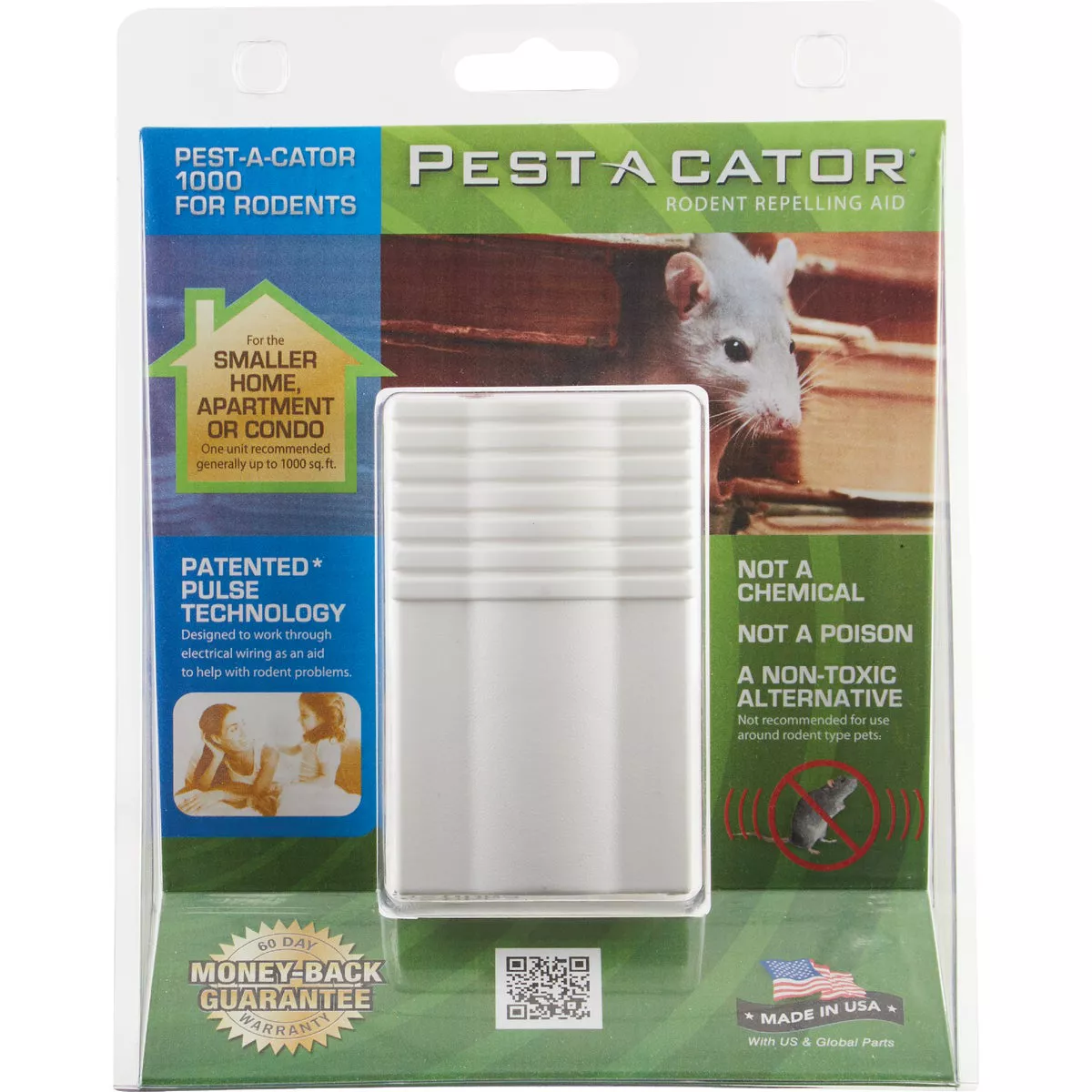 Pest A Cator Ultrasonic 1000 Sq. Ft. Coverage 110V Electronic Pest Repellent - photo 2
