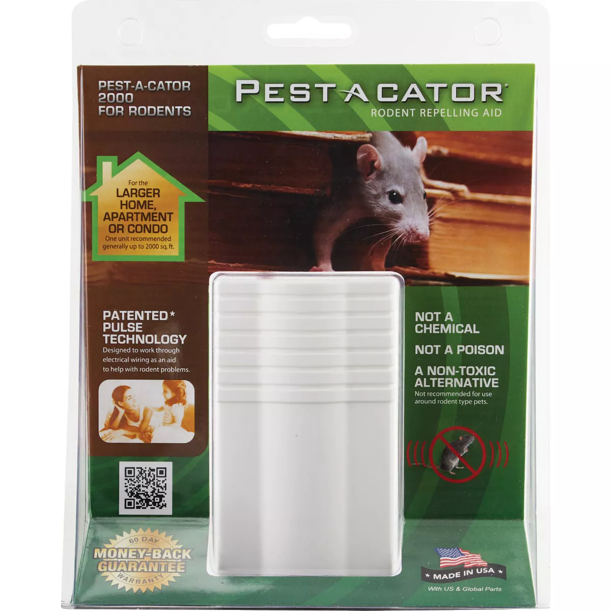 Pest A Cator Pulsating 2000 Sq. Ft. Coverage 110V Electronic Pest Repellent - photo 2