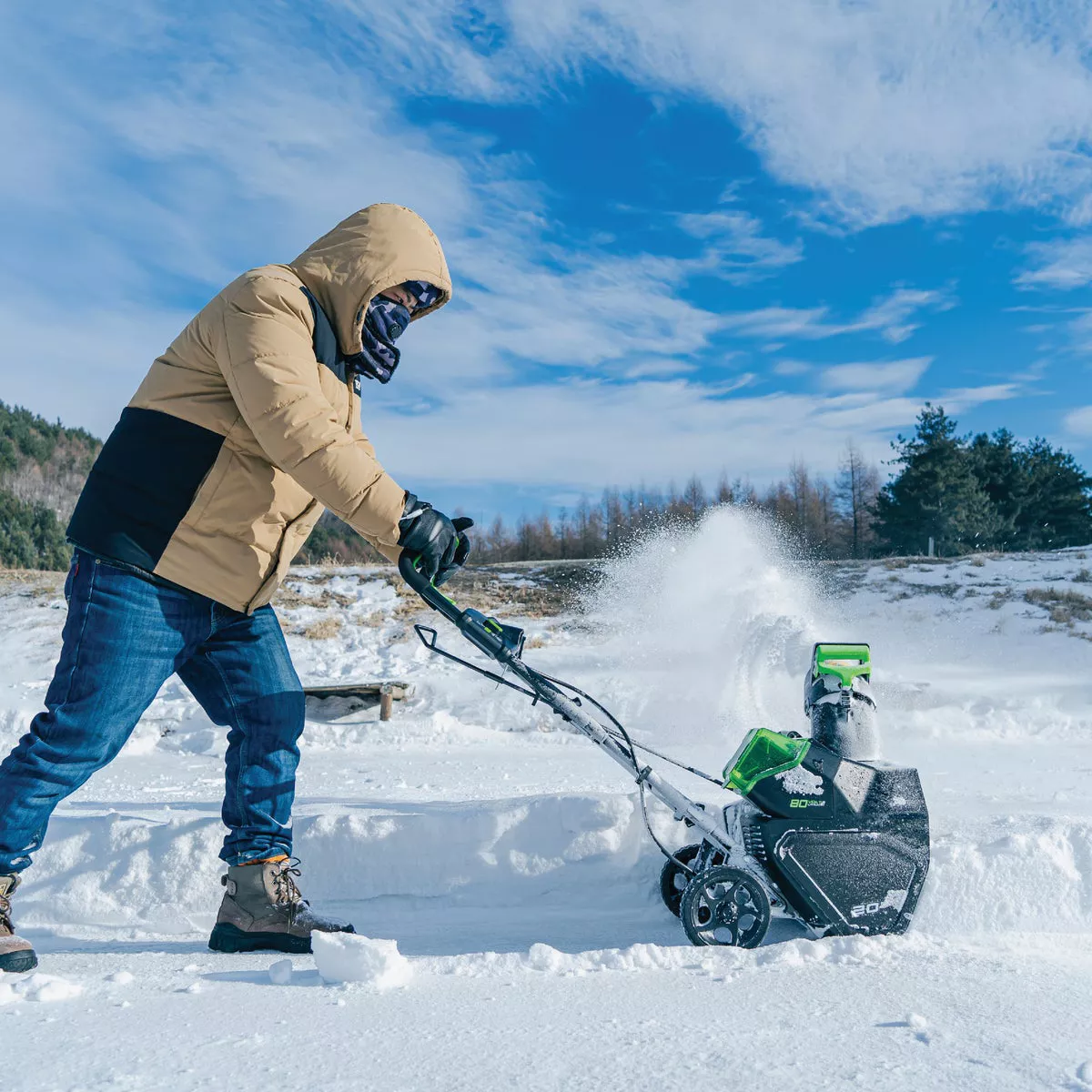 Greenworks 40V 20 In. Cordless Snow Blower with 5.0 Ah Battery and Charger - photo 6