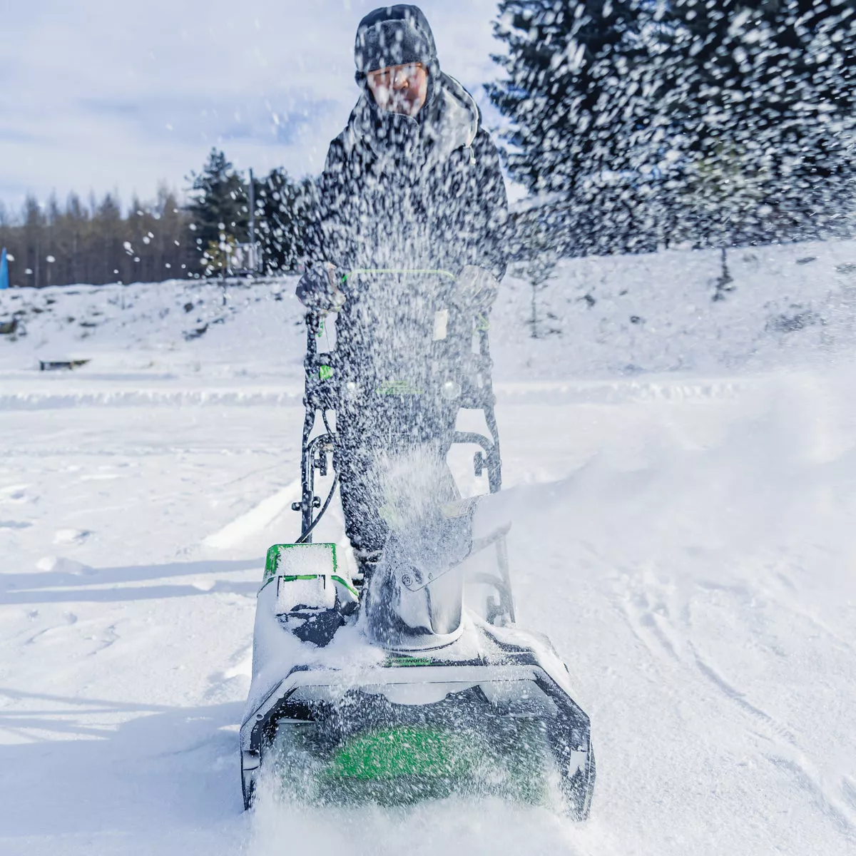 Greenworks 40V 20 In. Cordless Snow Blower with 5.0 Ah Battery and Charger - photo 8