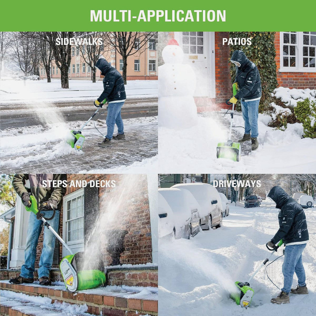 Greenworks electric snow deals shovel