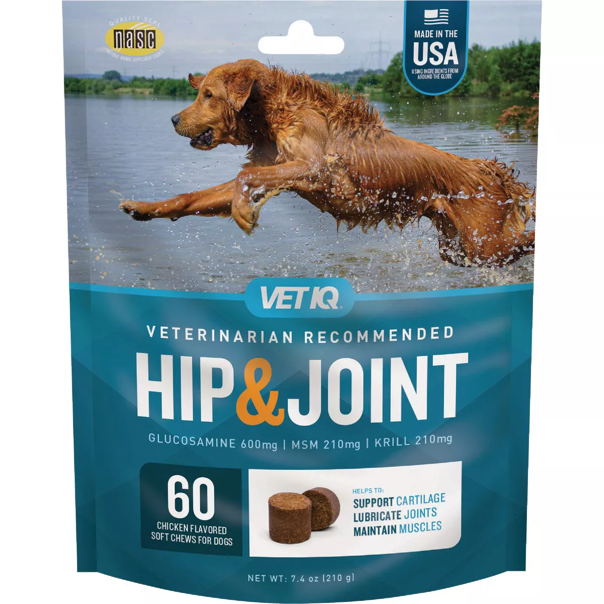 VetIQ 7.4 Oz. Chicken Flavored Hip & Joint Dog Chew (60-Pack) | Do it Best