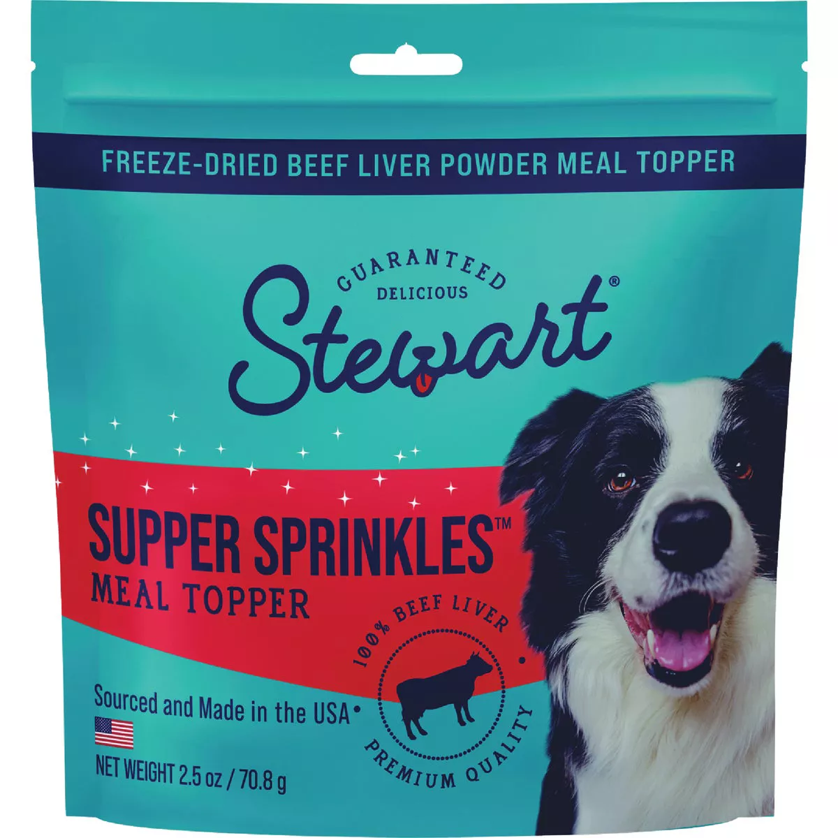 Stewart Supper Sprinkles 2.5 Oz. Beef Liver Dog Meal Topper