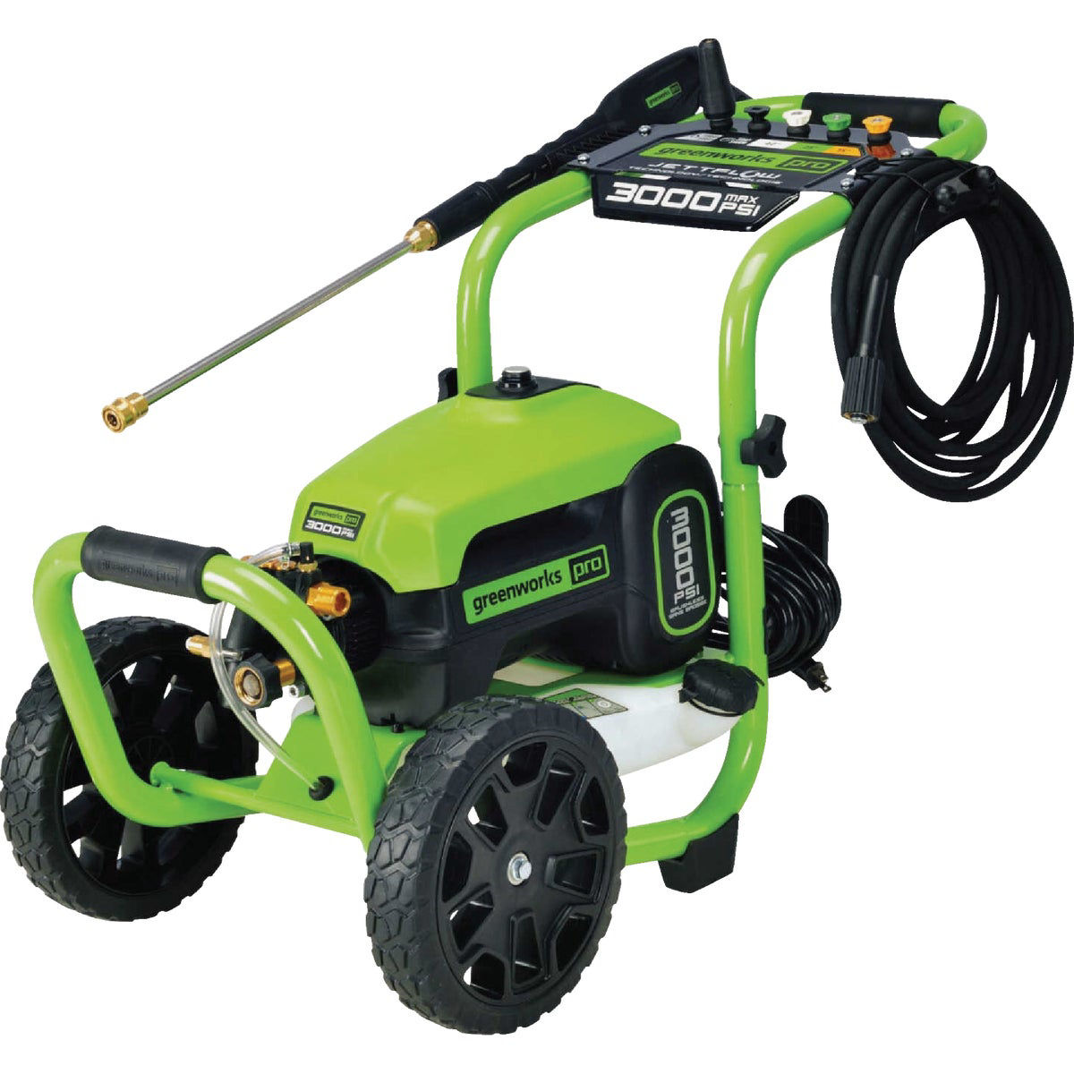 Greenworks 3000 PSI Electric Pressure Washer Combo Kit