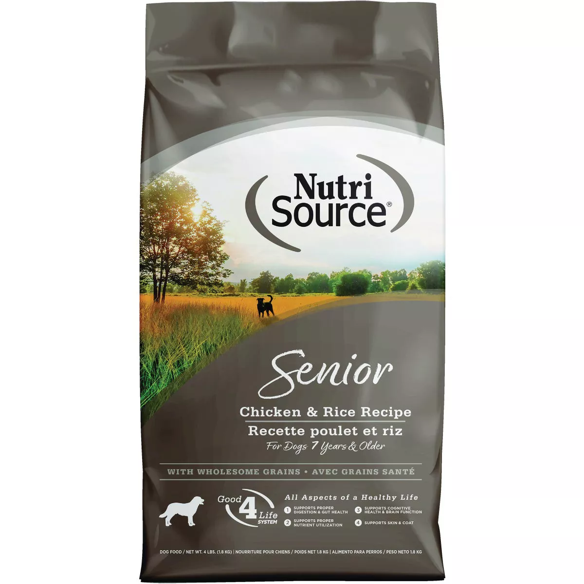 NutriSource 4 Lb. Chicken & Rice Recipe Senior Dog Food