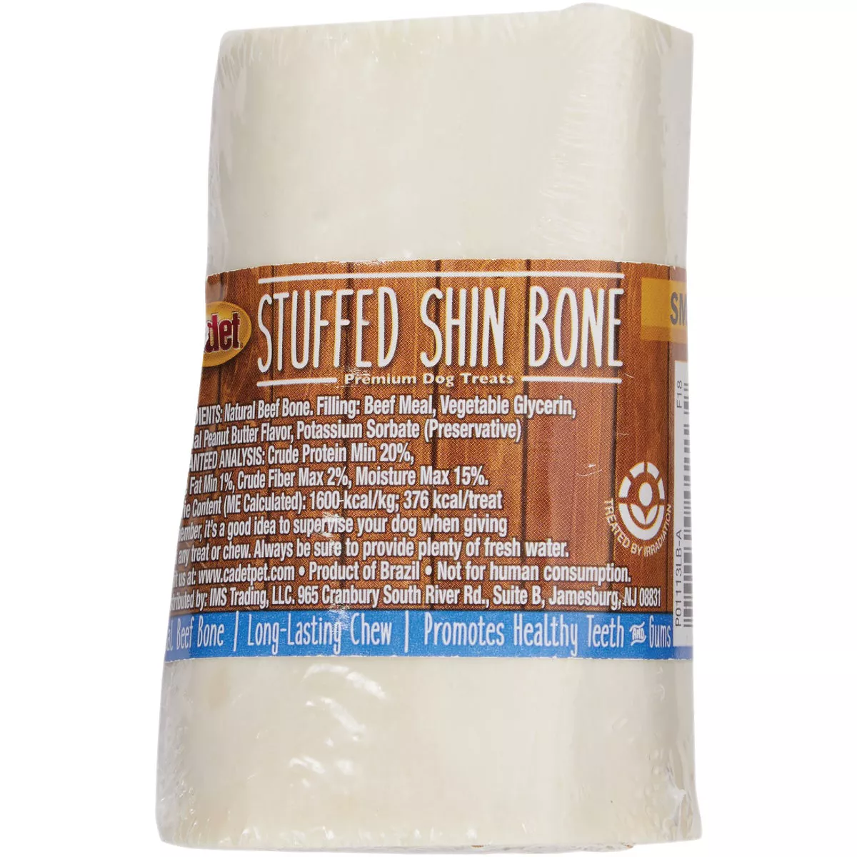 Cadet Peanut Butter Flavor Stuffed Small Shin Bone for Dogs