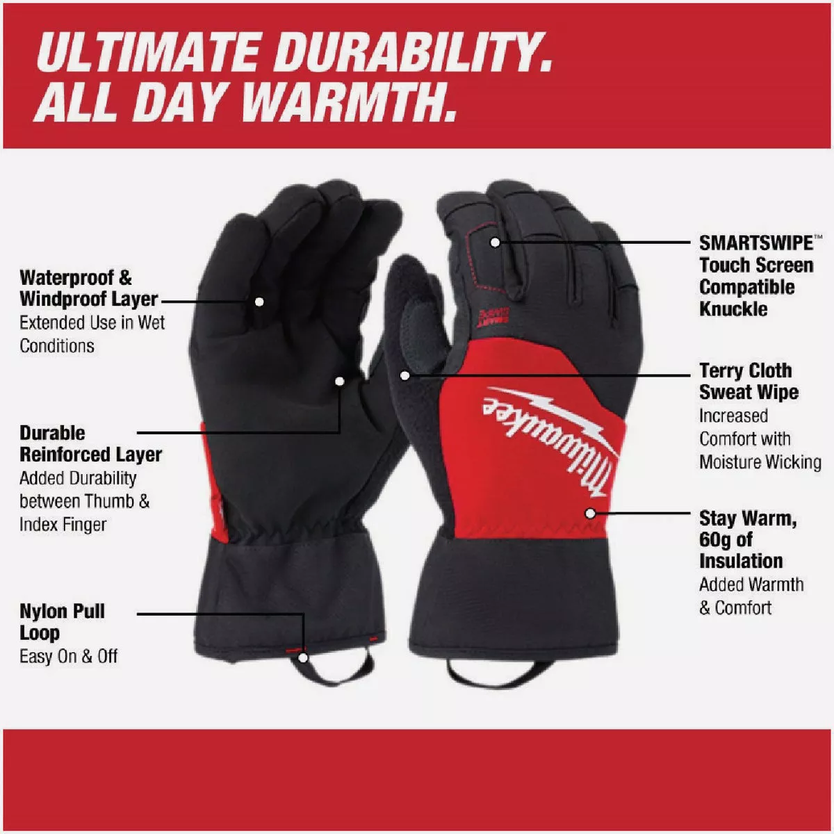 Milwaukee Unisex Medium Nylon Winter Performance Glove - photo 3