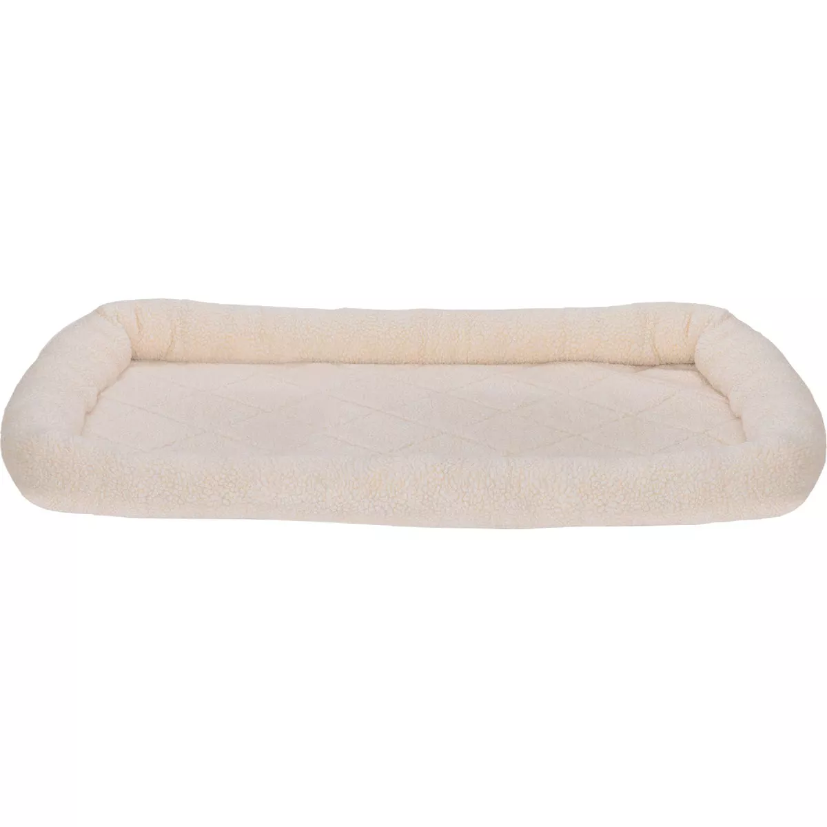 FurHaven Large Faux Lambswool Crate Bolster