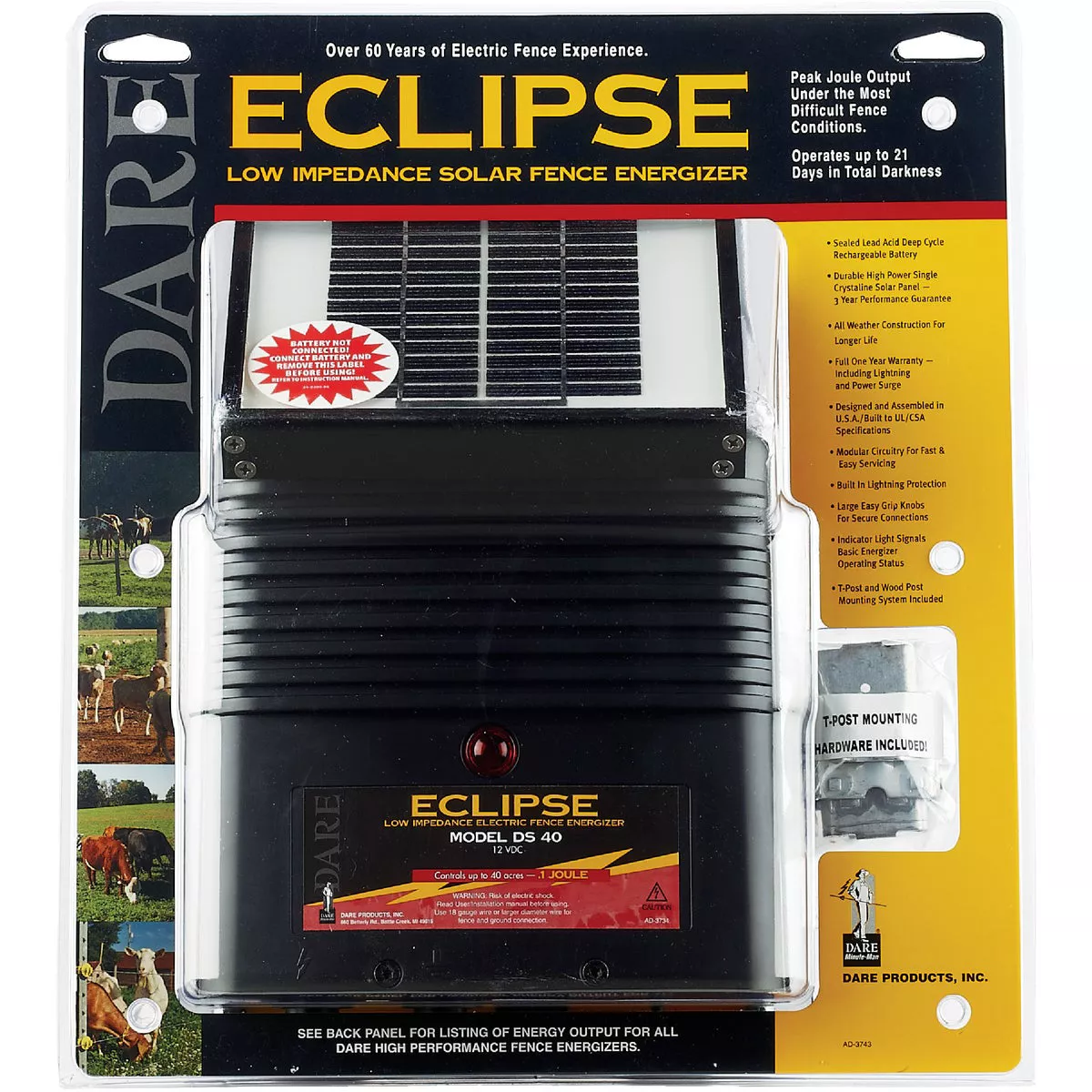 Dare Eclipse 40-Acre Electric Fence Charger - photo 3