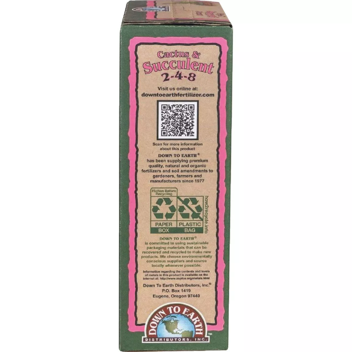 Down To Earth 1 Lb. 2-4-8 Cactus Mix - photo 2