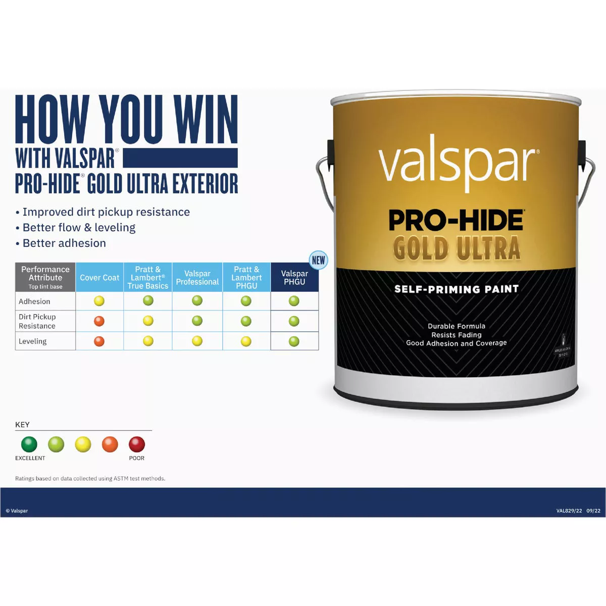 Valspar Pro-Hide Gold Ultra Latex Exterior Flat Paint, Clear Base, 1 Gal. - photo 3