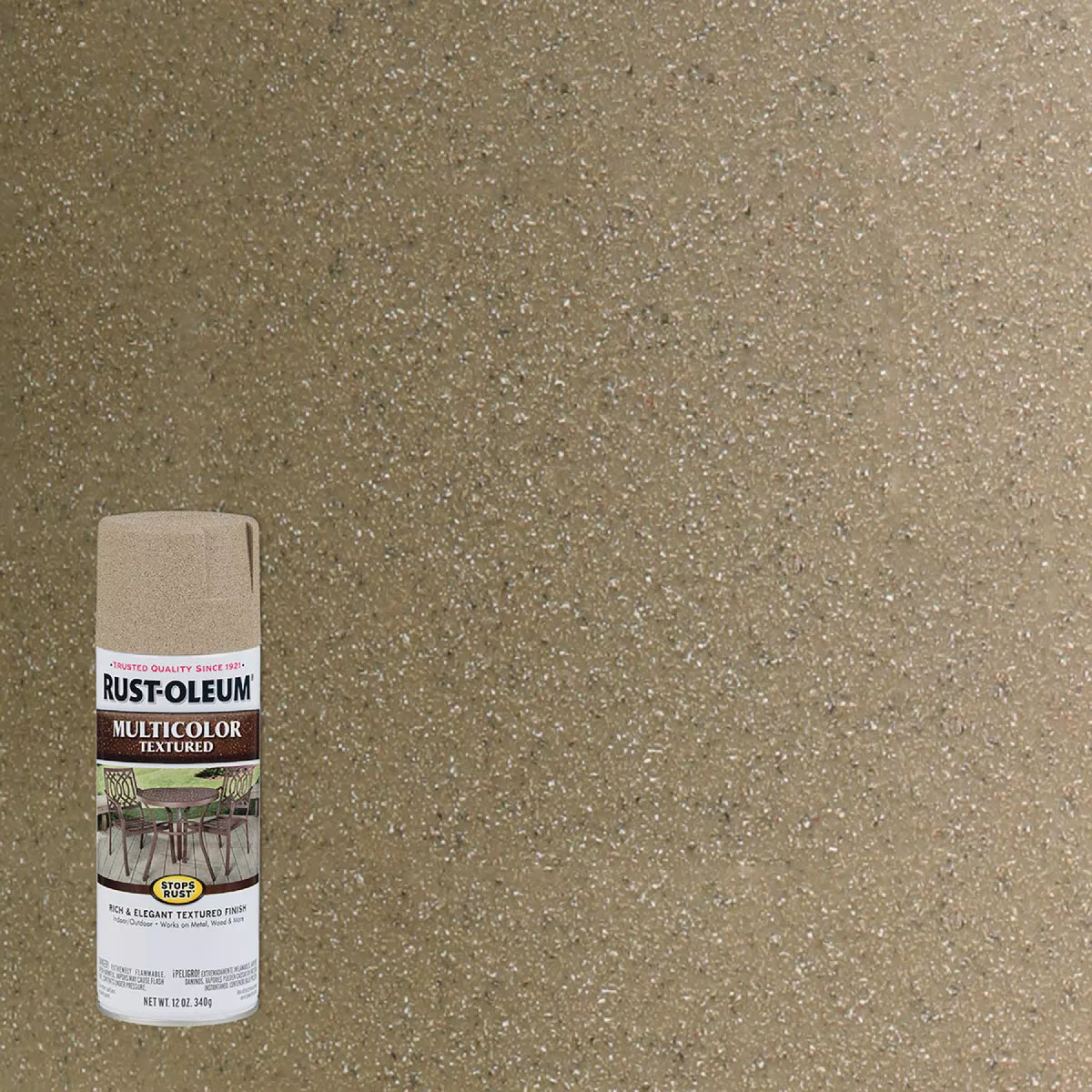 Rust-Oleum Stops Rust 12 Oz. MultiColor Textured Spray Paint, Desert Bisque