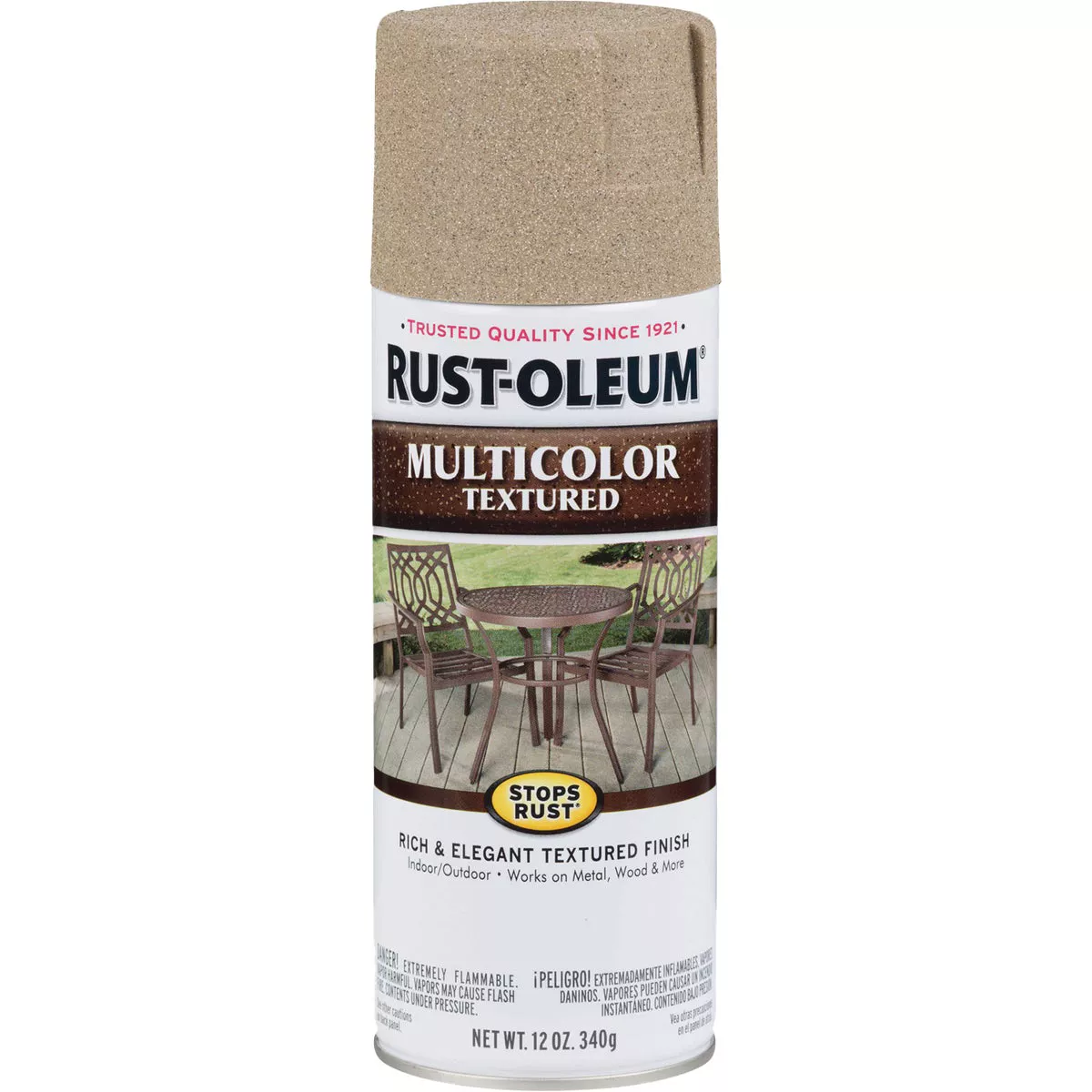 Rust-Oleum Stops Rust 12 Oz. MultiColor Textured Spray Paint, Desert Bisque - photo 7