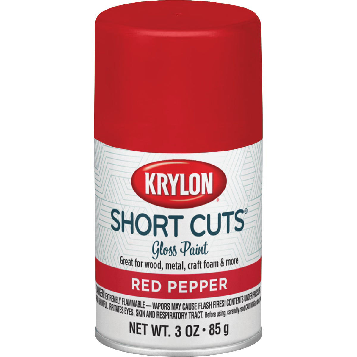 Krylon Short Cuts 3 Oz. HighGloss Enamel Spray Paint, Red Pepper Do
