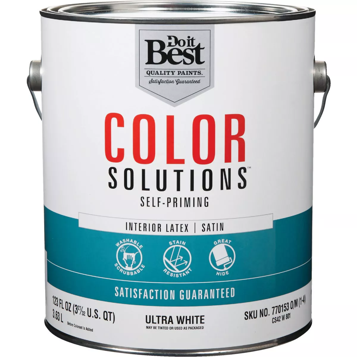 Do it Best Color Solutions Latex Self-Priming Satin Interior Wall Paint ...