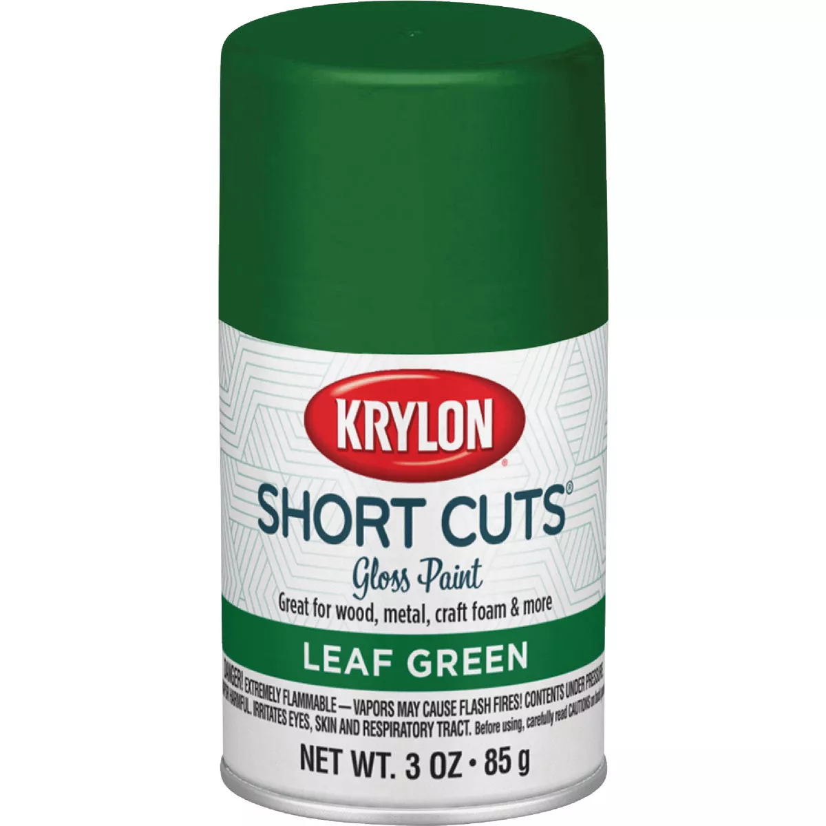 Krylon Short Cuts 3 Oz. High-Gloss Enamel Spray Paint, Leaf Green - photo 2