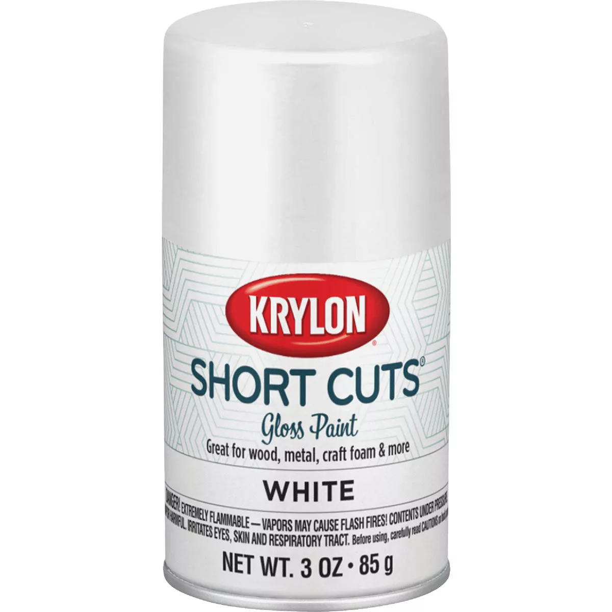 Krylon Short Cuts 3 Oz. High-Gloss Enamel Spray Paint, White - photo 2