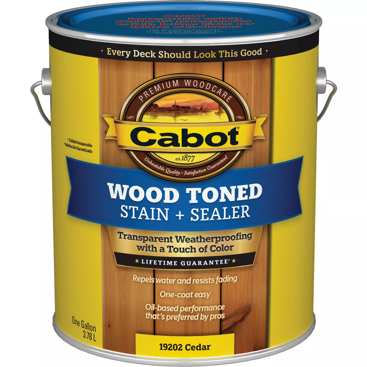 Cabot VOC Wood Toned Deck & Siding Exterior Stain & Sealer, 19202 Cedar, 1 Gal. - photo 2
