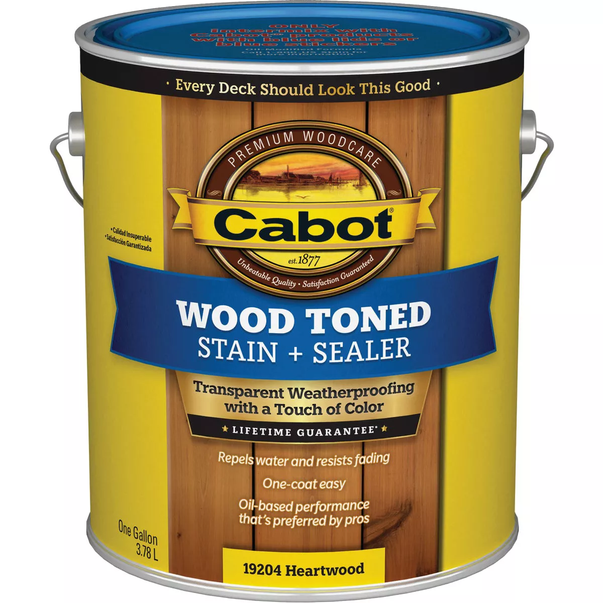 Cabot VOC Wood Toned Deck & Siding Exterior Stain & Sealer, 19204 Heartwood, 1 Gal. - photo 2