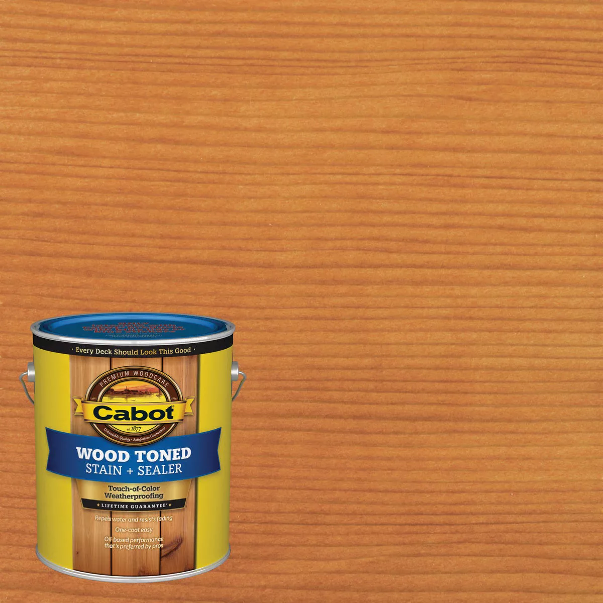 Cabot VOC Wood Toned Deck & Siding Exterior Stain & Sealer, 19205 Pacific Redwood, 1 Gal.