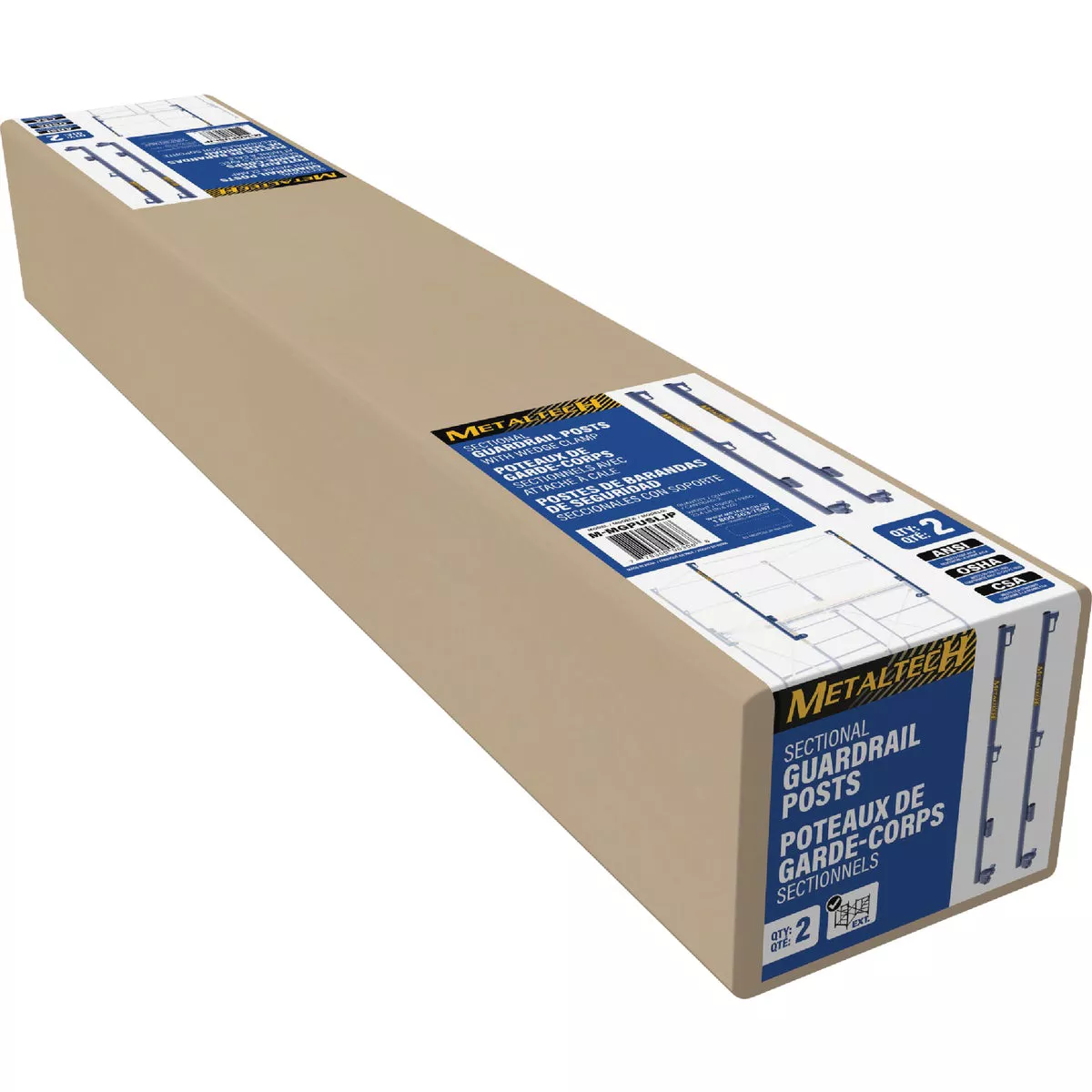 MetalTech Sectional Guardrail Post With Wedge Clamp (Set Of 2) - photo 5