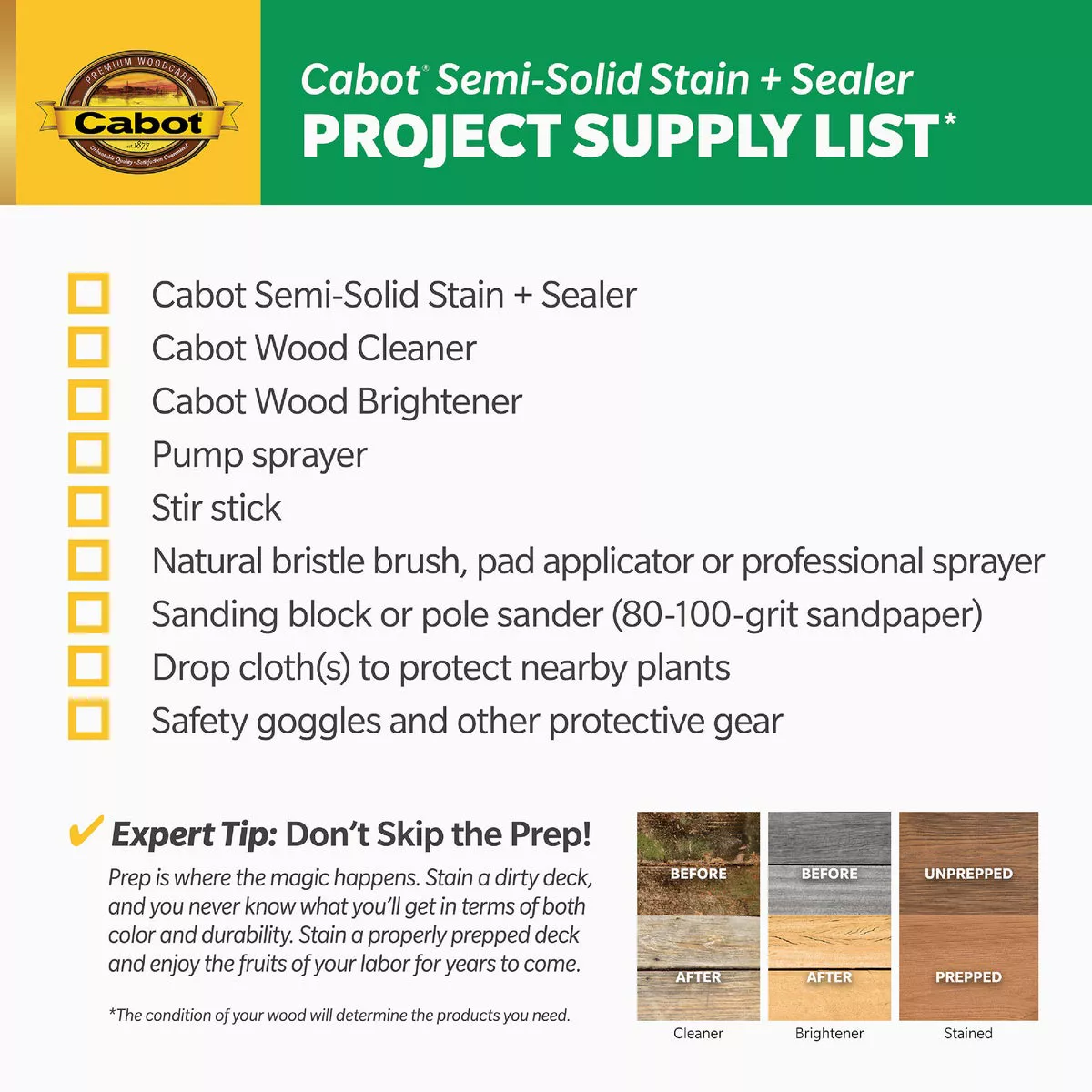 Cabot VOC Semi-Solid Stain + Sealer, 17406 Neutral Base, 1 Gal. - photo 5