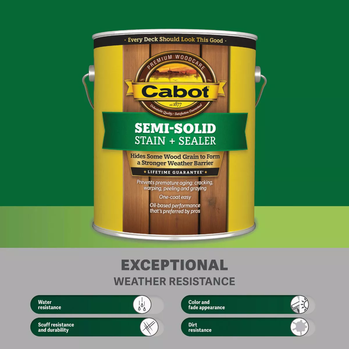 Cabot VOC Semi-Solid Stain + Sealer, 17406 Neutral Base, 1 Gal. - photo 7