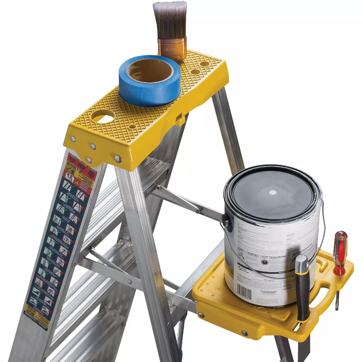 Werner 5 Ft. Aluminum Step Ladder with 250 Lb. Load Capacity Type l Ladder Rating - photo 5