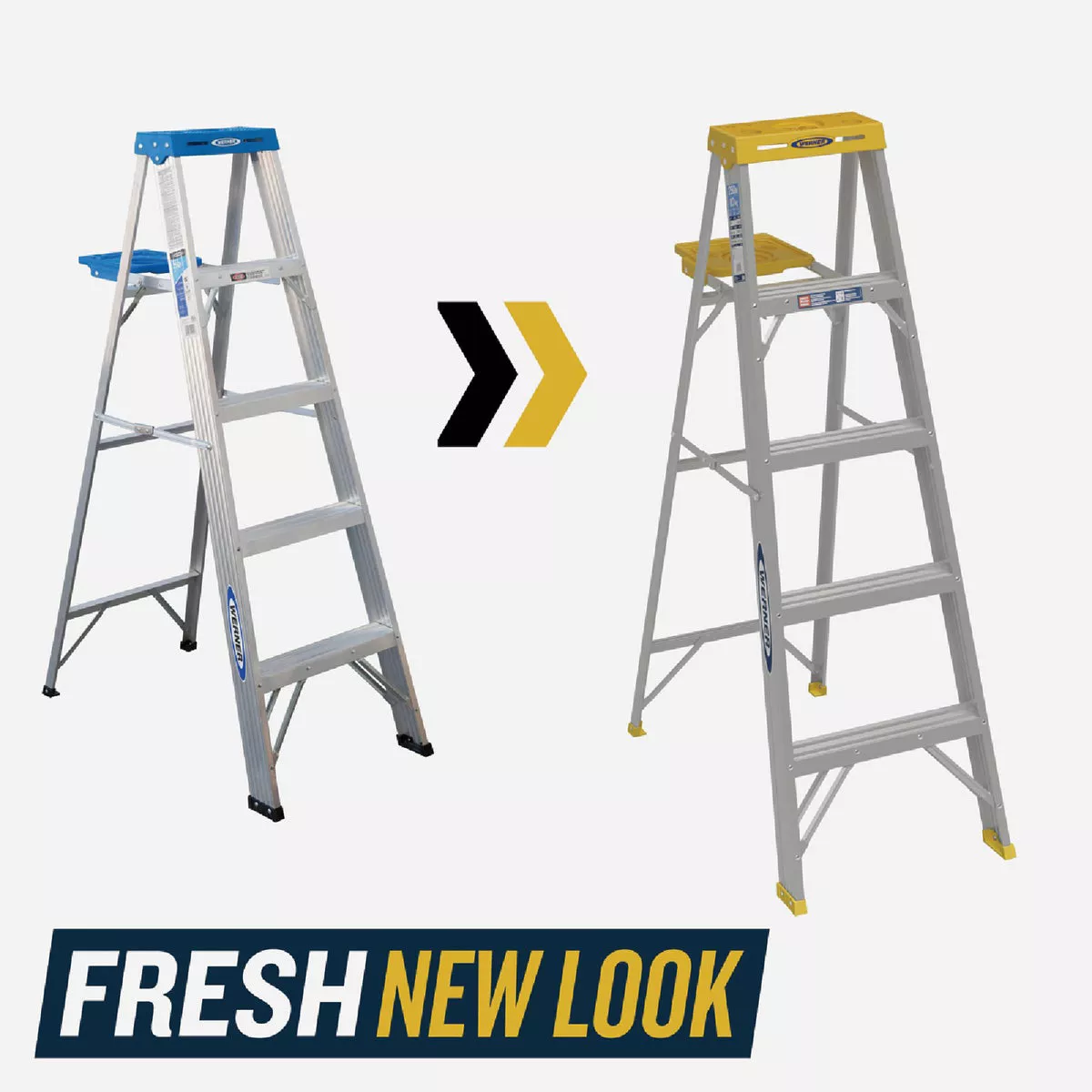 Werner 5 Ft. Aluminum Step Ladder with 250 Lb. Load Capacity Type l Ladder Rating - photo 3
