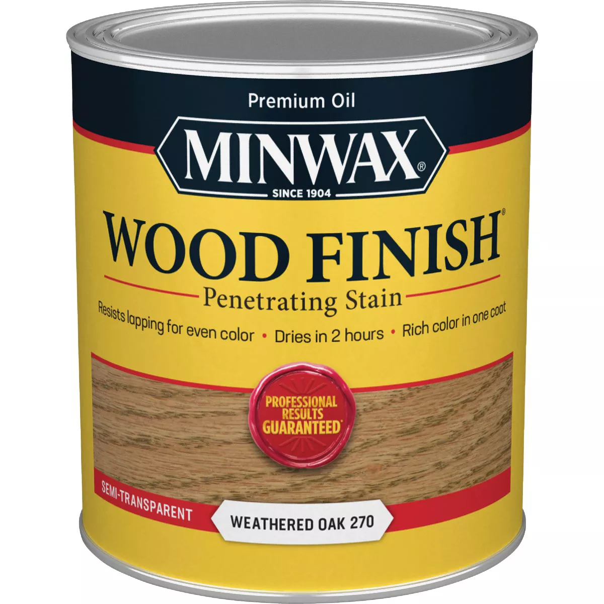 Minwax Wood Finish Penetrating Stain, Weathered Oak, 1 Qt. - photo 2