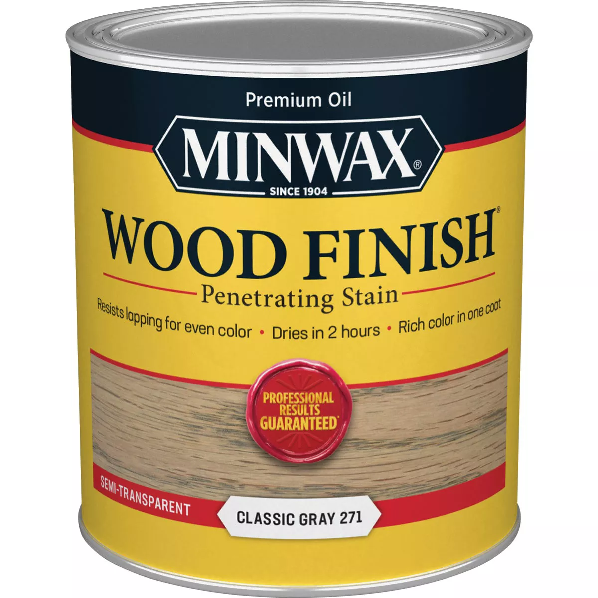 Minwax Wood Finish Penetrating Stain, Classic Gray, 1 Qt. - photo 2