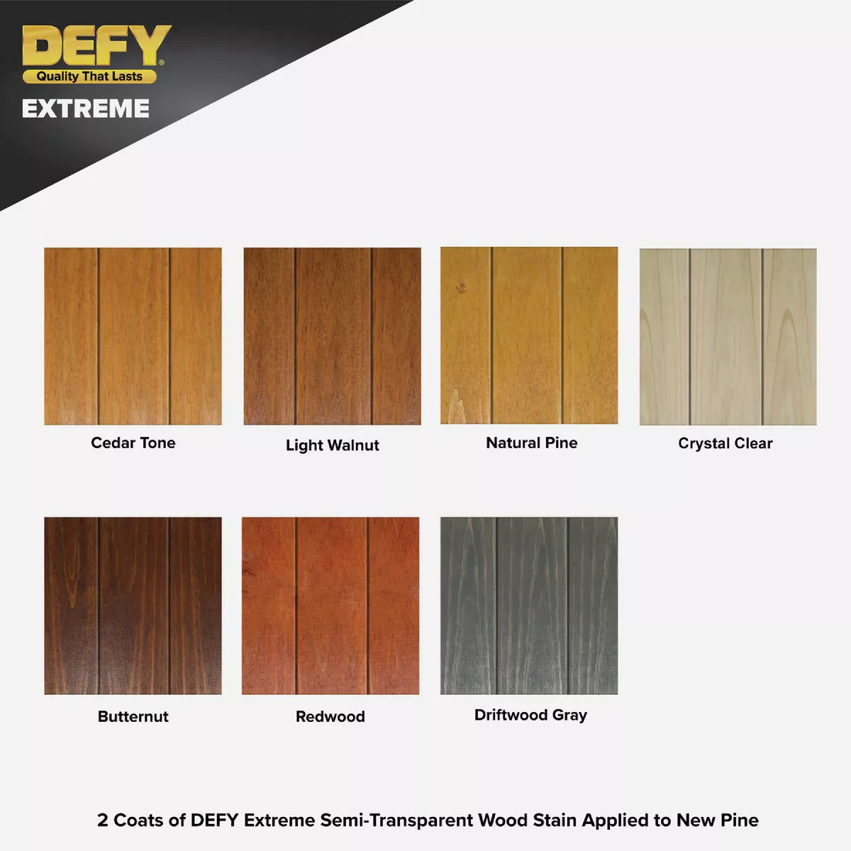 DEFY Extreme Semi-Transparent Exterior Wood Stain, Light Walnut, 1 Gal. Bottle - photo 2
