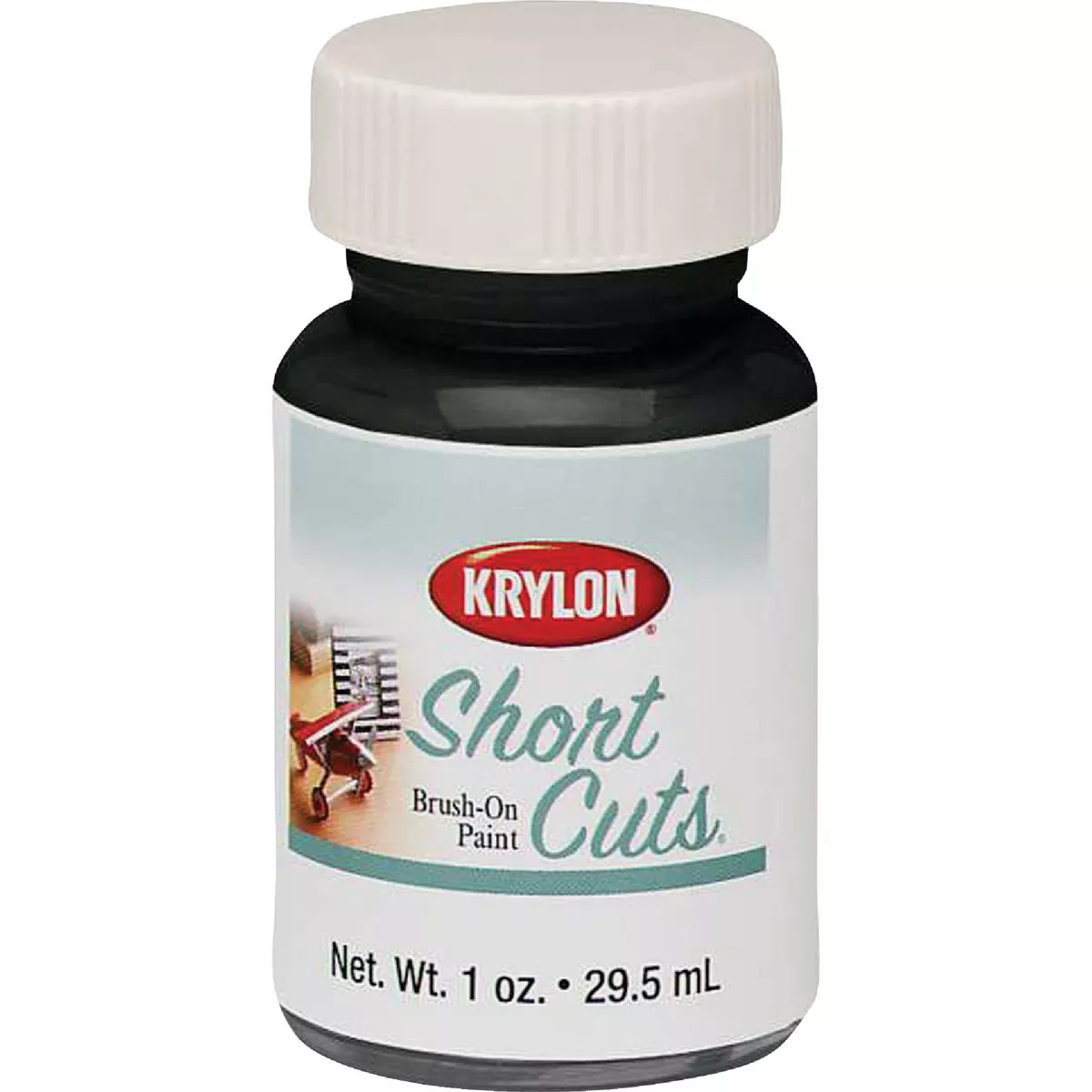 Krylon Short Cuts Black High Gloss 1 Fl. Oz. Hobby Paint - photo 2