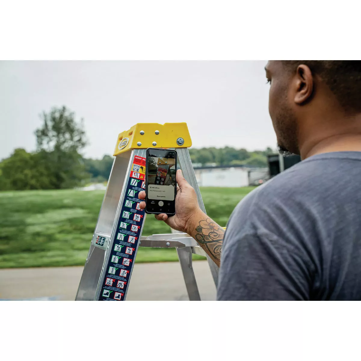 Werner 8 Ft. Aluminum Step Ladder with 300 Lb. Load Capacity Type IA Ladder Rating - photo 6