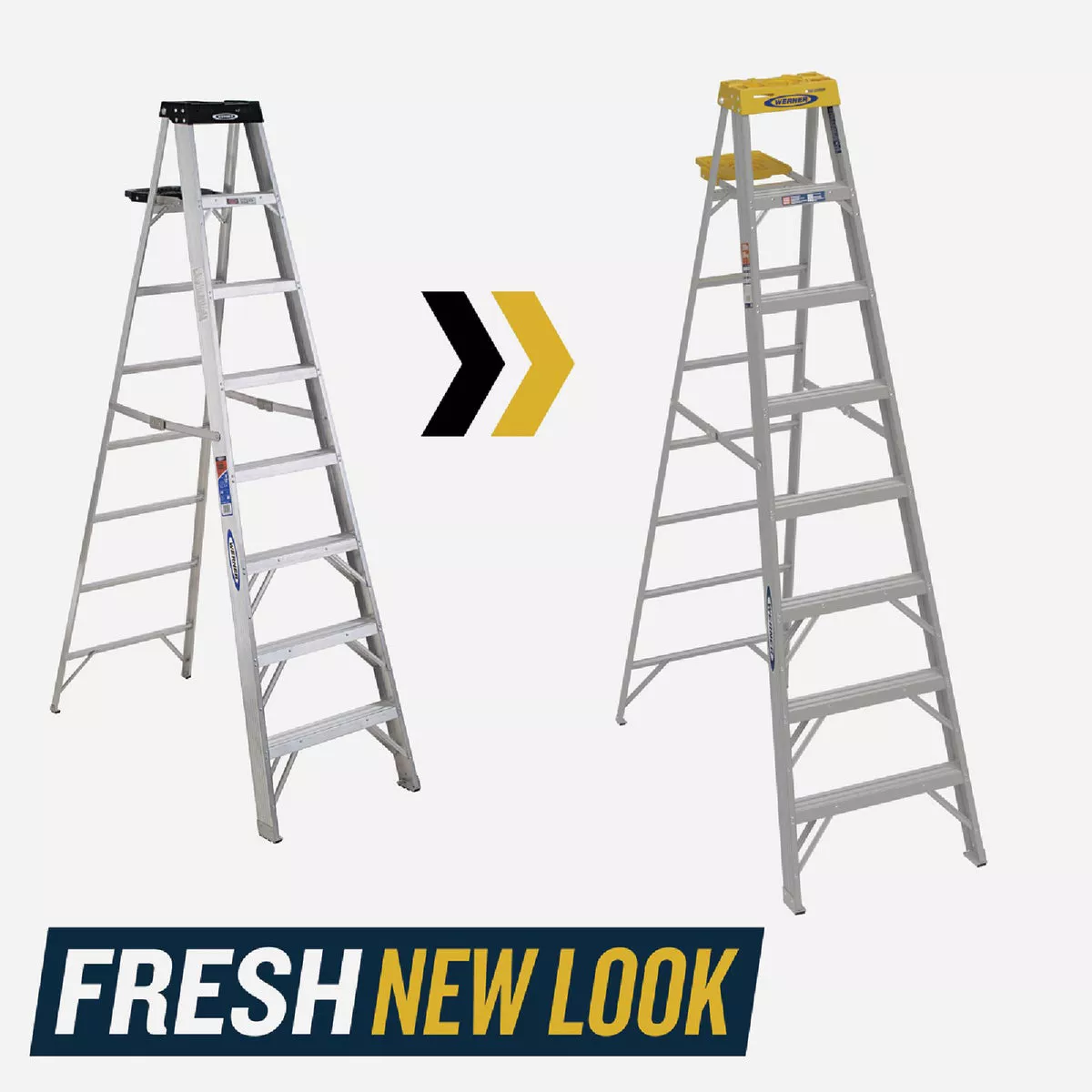 Werner 8 Ft. Aluminum Step Ladder with 300 Lb. Load Capacity Type IA Ladder Rating - photo 3