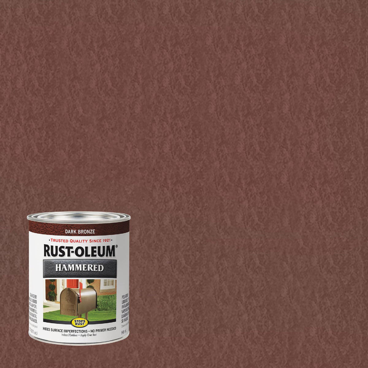Rust-Oleum Stops Rust Hammered Paint, Dark Bronze, 1 Qt. | Do it Best