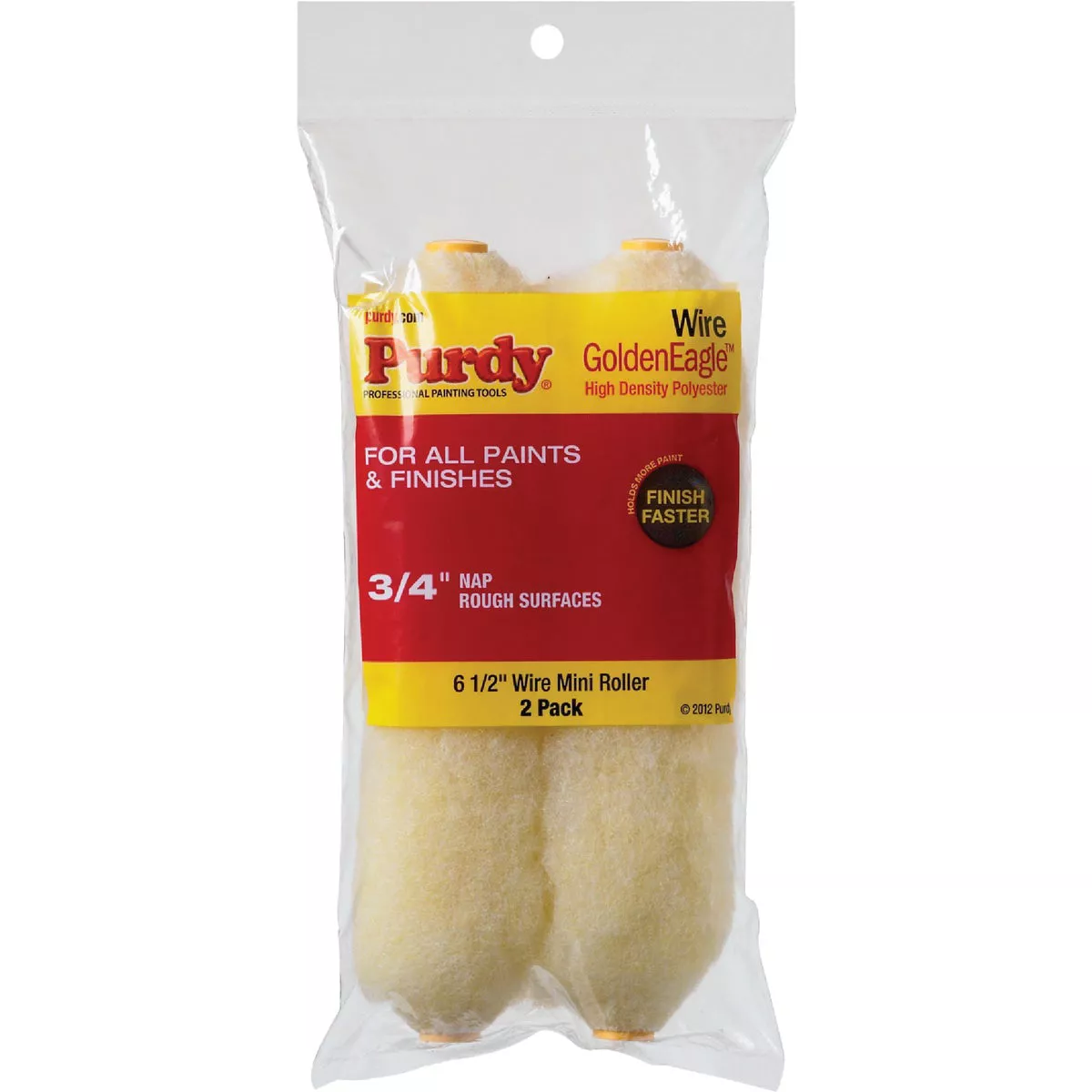 Purdy Jumbo Golden Eagle 6-1/2 In. x 3/4 In. Mini Knit Fabric Roller Cover (2-Pack)