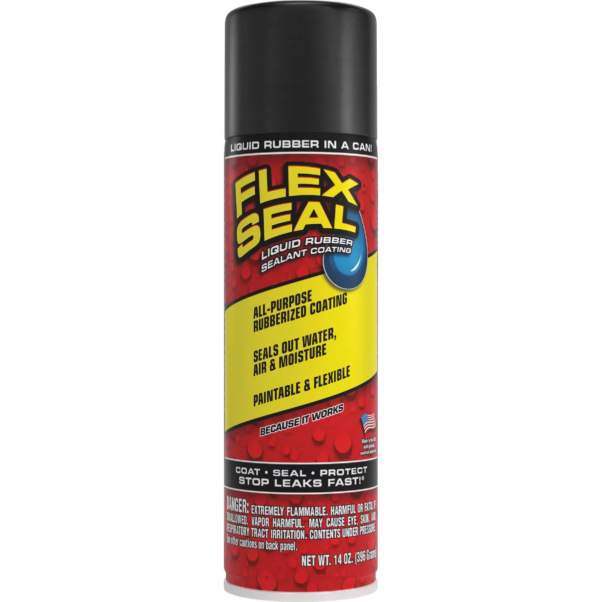 FLEX SEAL 14 Oz. Spray Rubber Sealant, Black