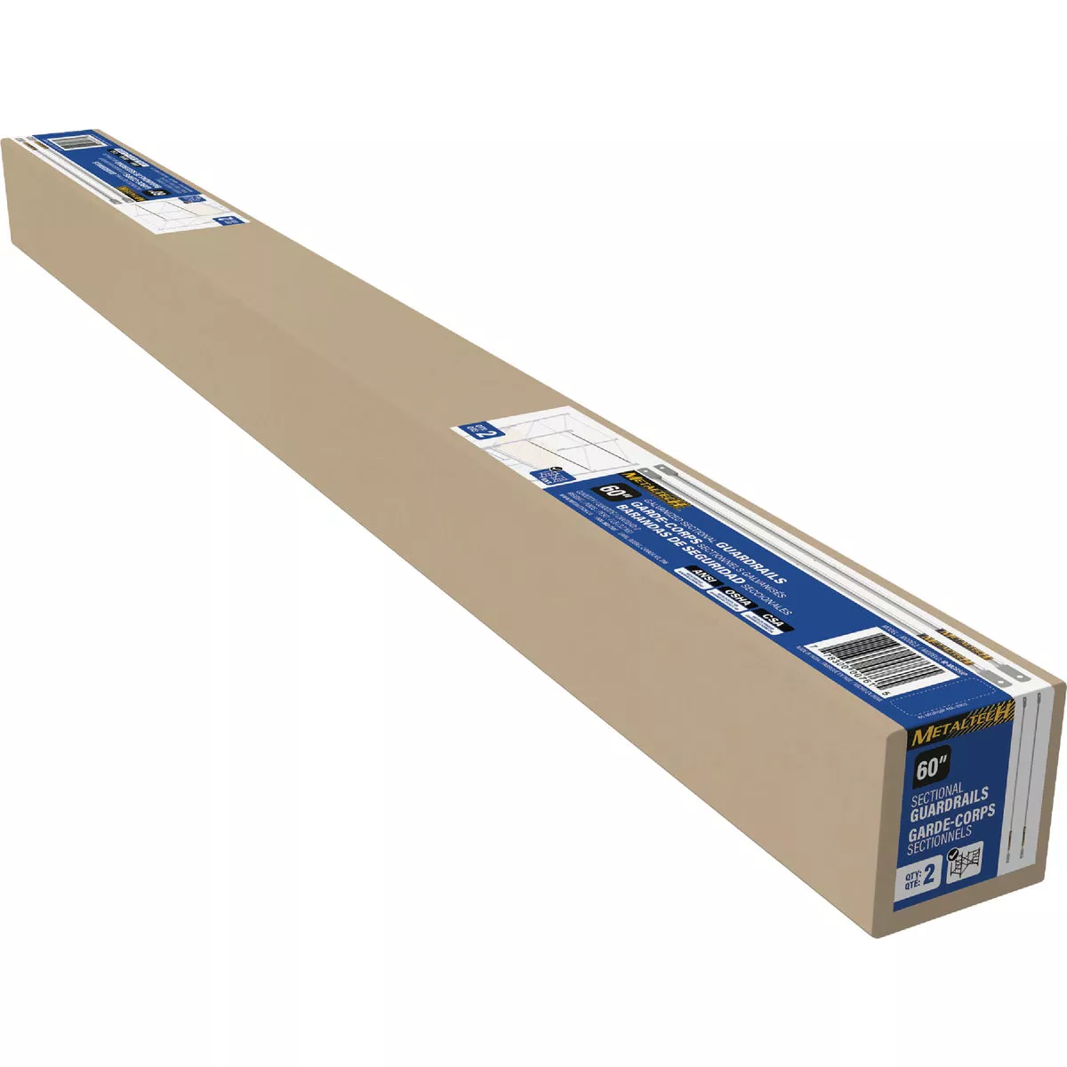 MetalTech 60 In. Galvanized Sectional Guardrail (Set Of 2) - photo 2