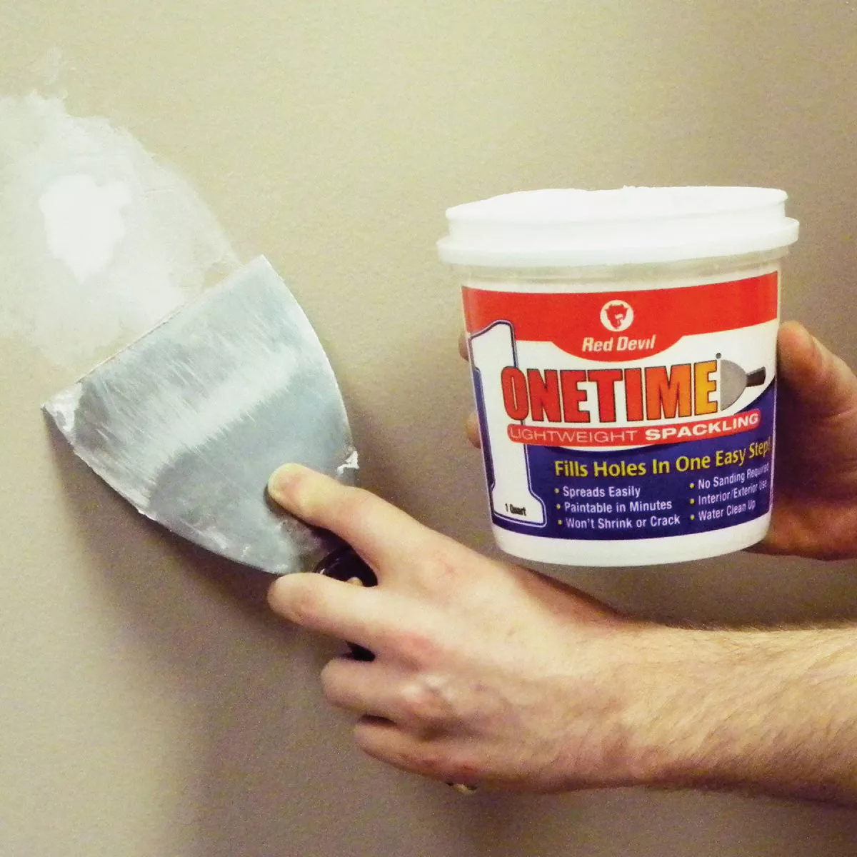 Red Devil Onetime 1 Pt. Lightweight Acrylic Patch & Prime Spackling - photo 6