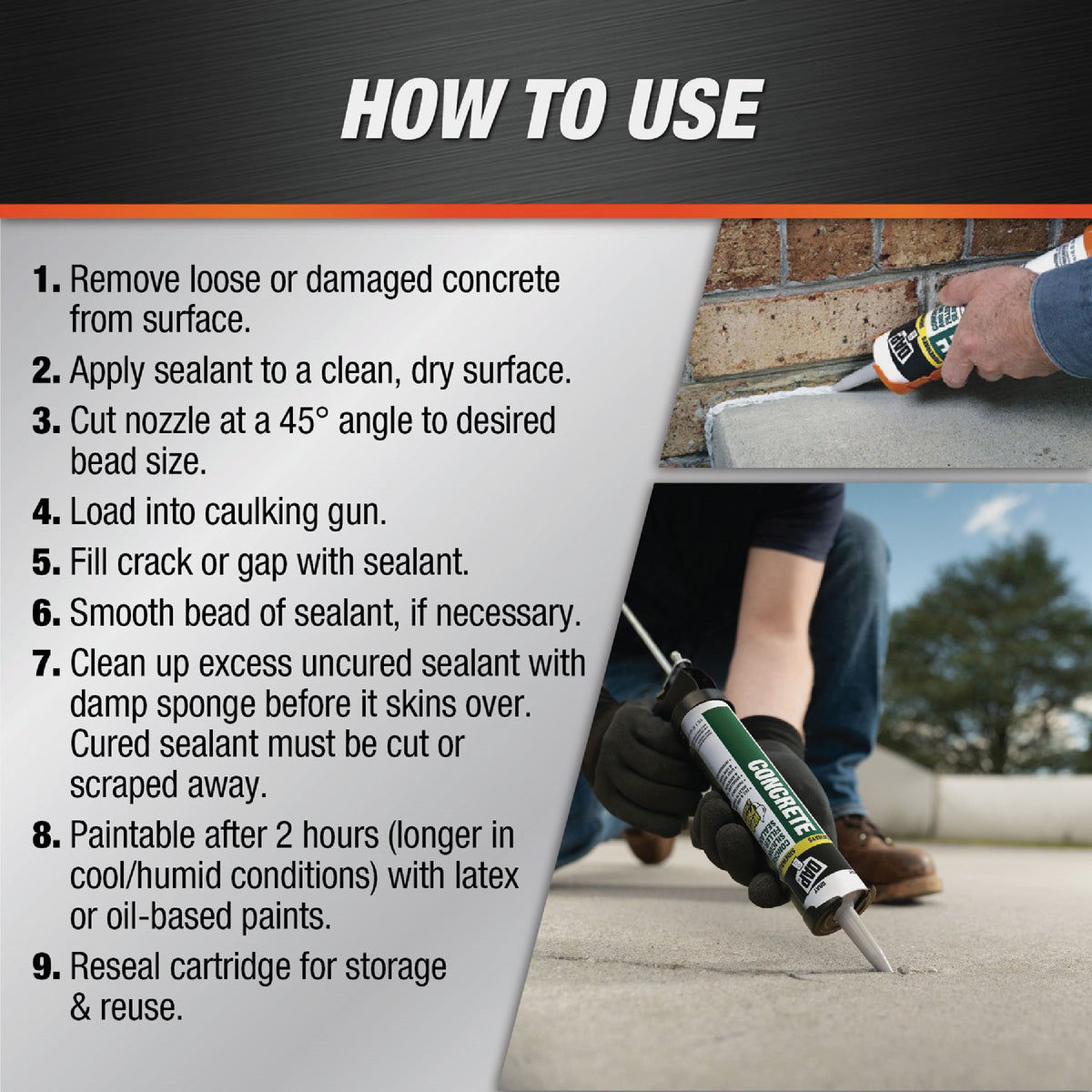 Dap Concrete Sealant 10.5 Oz. Gray Concrete Sealant Do it Best